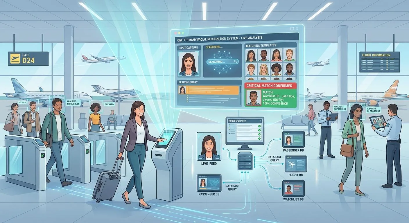 What One-to-Many Facial Recognition Means at an Airport Gate - LM Cordoba